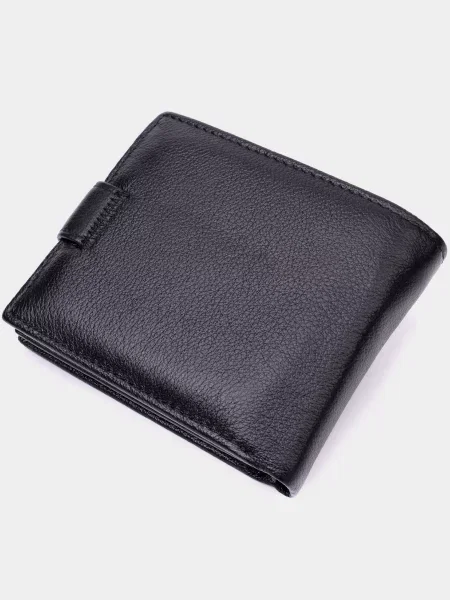 Кожаный кошелек St Leather Accessories черный