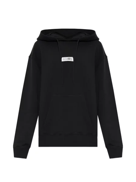 Hanorac cu glugă Mm6 Maison Margiela cu autograf cu cordon negru