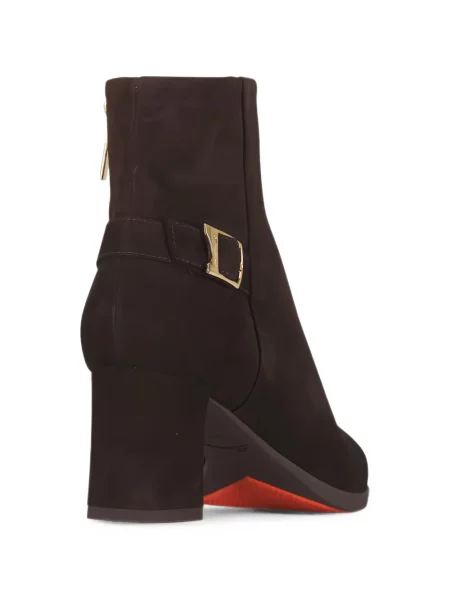 Botine Santoni cu cataramă maro