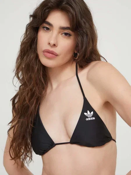 Dvoudílné plavky adidas Originals měkký košík černá