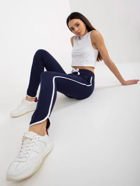 Spodnie dresowe Rue Paris niebieskie