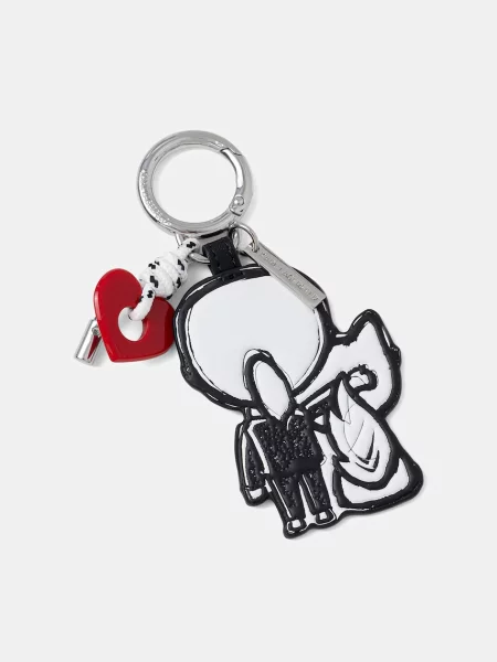 Obesek za ključe Karl Lagerfeld IKON črna