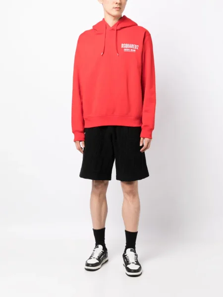 Hanorac cu glugă Dsquared2 cu imagine