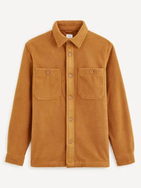 Риза Celio кафяво