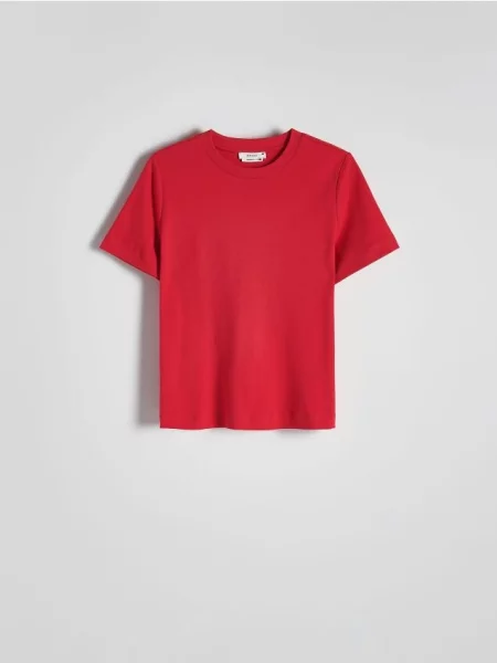 Reserved Tricou din mercerizat roșu