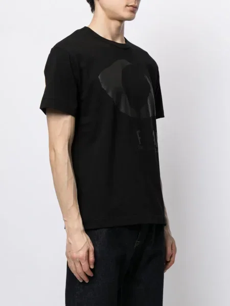 Tričko Comme Des Garçons Play s potiskem černé