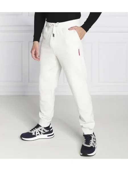 GUESS Pantaloni de trening Adam alb