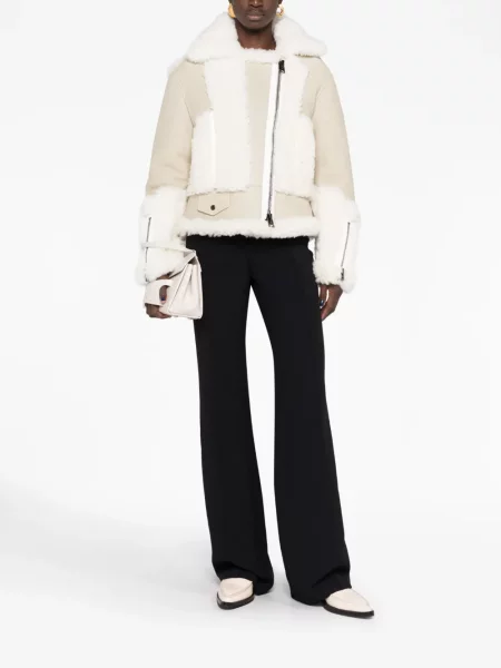 Kelnės Jil Sander aukštu liemeniu juoda