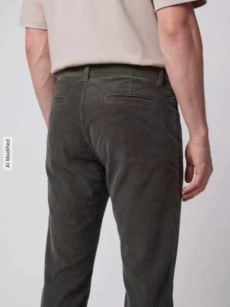 Chinosy o kroju tapered fit z mieszanki bawełny Boss Orange zielone