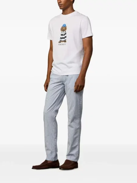 Pantaloni Hackett London cu dungi albastru