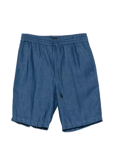 Pantaloni scurți Brioni cu cordon albastru