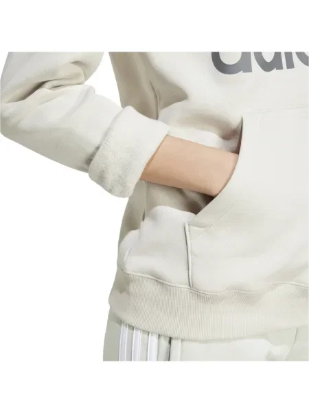 Hanorac cu glugă Adidas alb