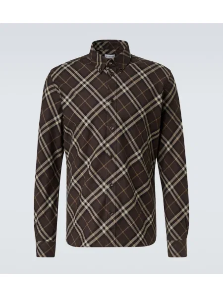 Srajca Burberry s karirastim vzorcem rjava