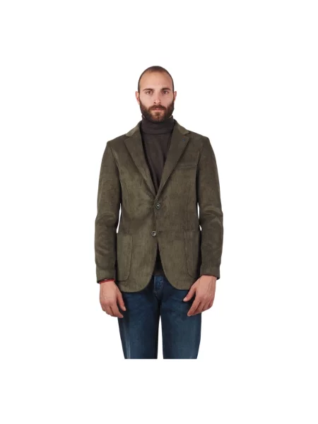 Welurowa marynarka Atpco zielona