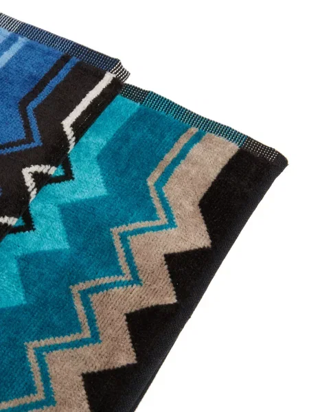 Raštuotas chalatas Missoni Home mėlyna