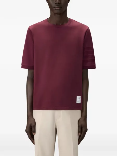 Scurt tricou Thom Browne roșu
