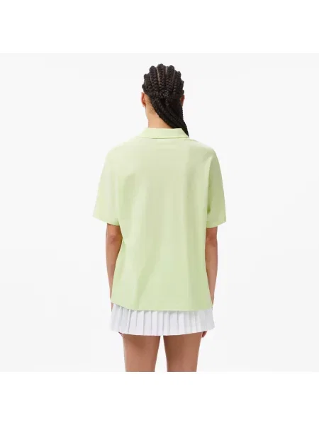 Lacoste Koszulka Polo Relaxed Fit Jasnozielona zielony