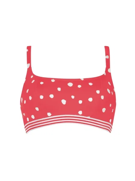 VIVID Sutien costum de baie roșu / murdar alb
