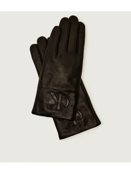 Calvin Klein Mănuși de piele negru