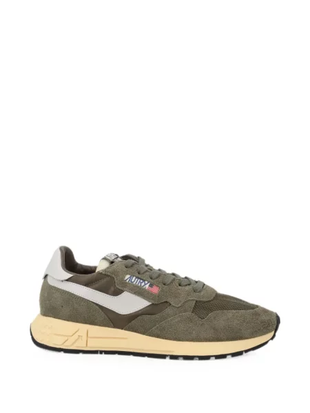 Sneakerși Autry din piele de căprioară verde