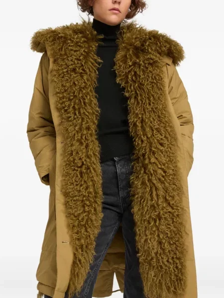 Geacă parka Yves Salomon maro