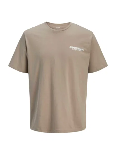 JJ Rebel Tricou JREBZACK bej închis alb