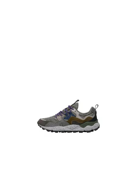 Sneakersy Flower Mountain zamszowe w kwiatki szare