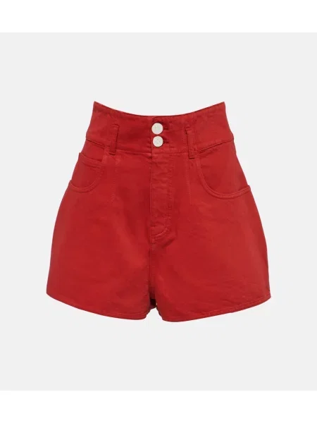Szorty Alaã¯a z wysoką talią czerwone