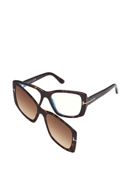 Ochelari de soare Tom Ford Eyewear cu autograf maro