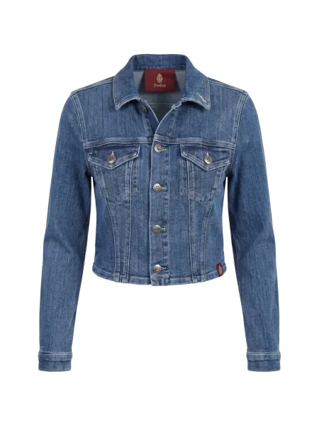 Decupat geacă de blugi Dondup stretch albastru