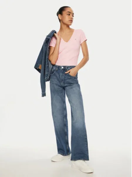 Tommy Jeans Jeansy Mia Straight Fit modrá