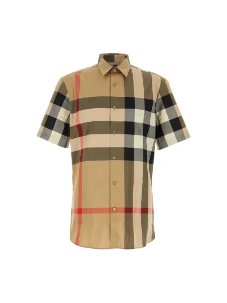 Haftowana wielobarwność koszula Burberry popelinowa