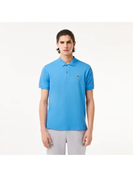 Lacoste Koszulka Polo Oryginał Petit Piqué niebieska