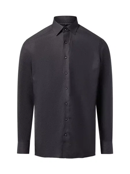 Finshley & Harding Koszula Easy Care Mężczyźni Modern Fit wzorzysty 40 szary