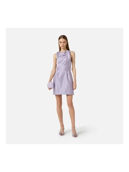 Elisabetta Franchi De satin rochie roz