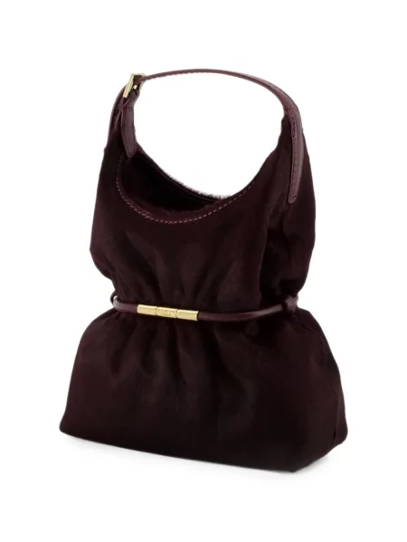 Geantă Balmain din piele violet