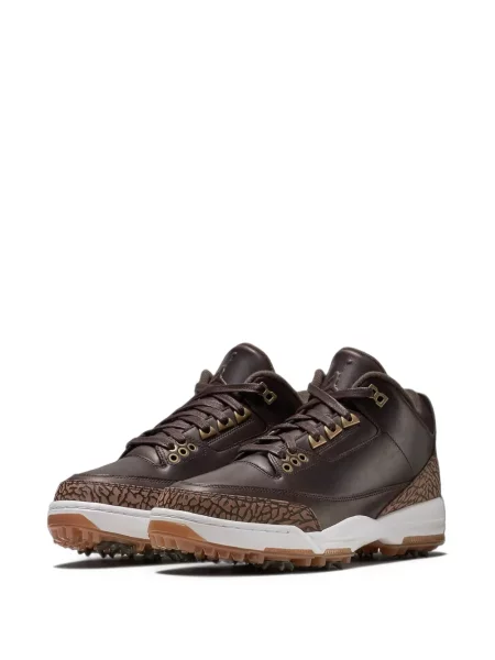 Fűzős csipkés golf sneaker Jordan barna