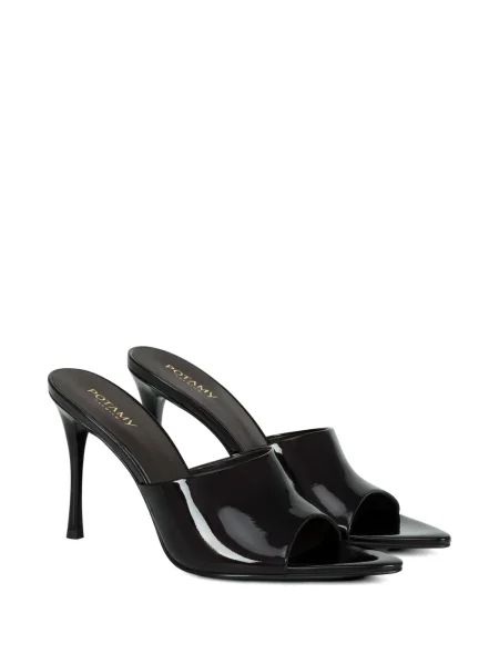 Papuci tip mules Potamy negru