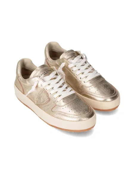 Buty do tenisa Philippe Model skórzane do tenisa szare