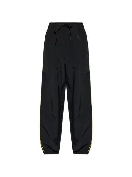 Pantaloni Moschino cu dungi alergare negru