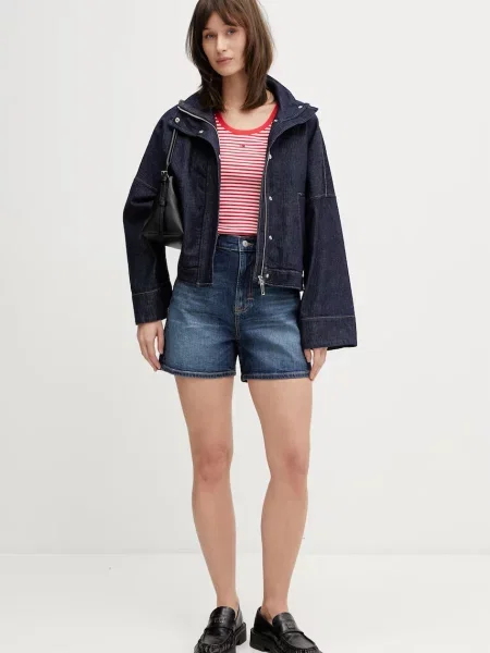Tommy Jeans kratke hlače denim modra