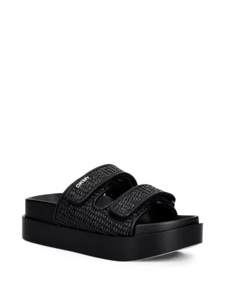 Papuci Dkny cu bretele negru