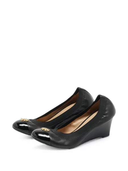 Pantofi cu toc Tory Burch cu pană negru