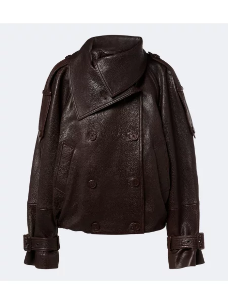 Decupat geanta de piele Acne Studios maro