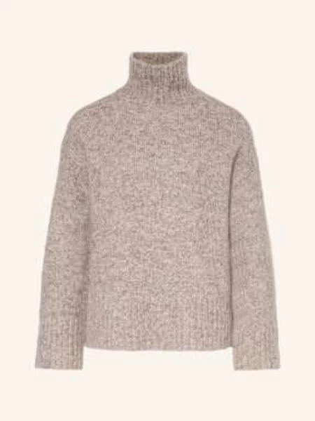 Selected Femme Sweter Z Dodatkiem Alpaki beige beżowy