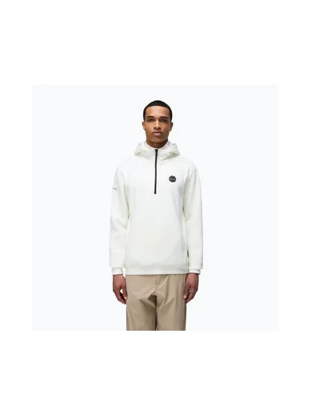 Кофта Napapijri B-Badge Half Zip Hooded white heron білий