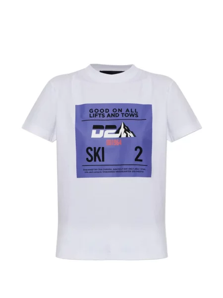 Tricou Dsquared2 cu imagine alb
