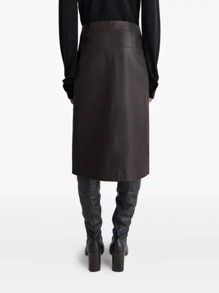 Fustă din piele Lemaire negru