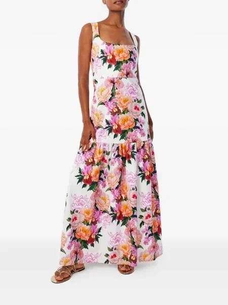 Rochie Borgo De Nor cu model floral cu imagine alb