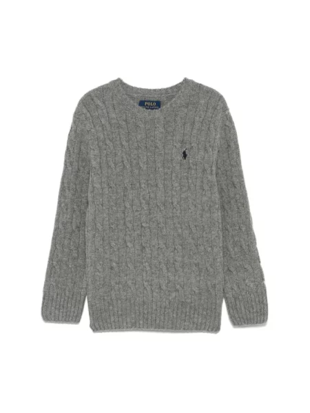 Sweter Polo Ralph Lauren z kaszmiru szary